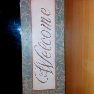 Welcome decor